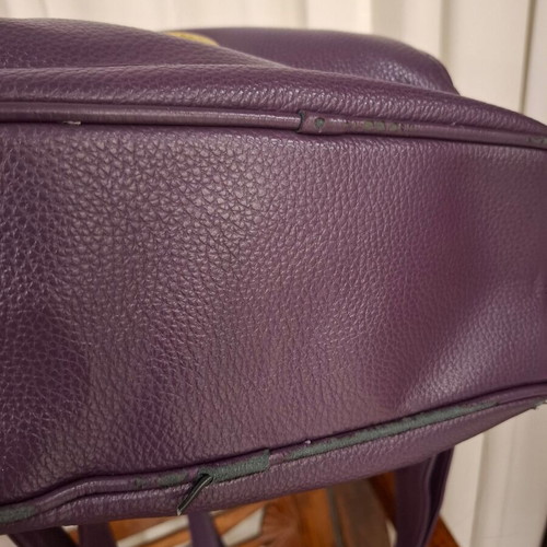 Versace19v69 purple backpack used, medium to large size, 3 front pockets