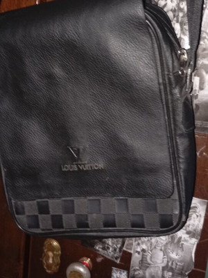 Shoulder bag, black and grey