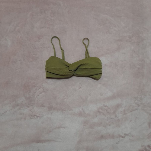 H&M swimsuit top with adjustable straps, green