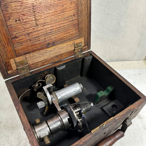 Old naval spring compression measuring instrument used