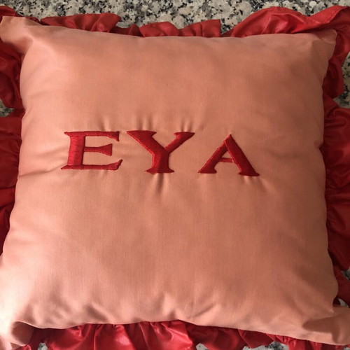 Pillow new with filling and zipper 40x40cm, Eva