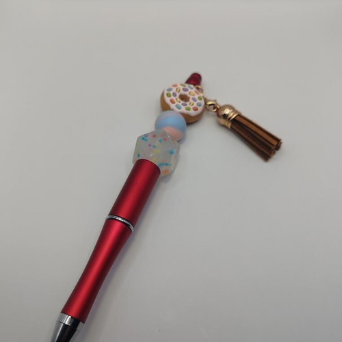Handmade pen with Christmas festive theme, new, black