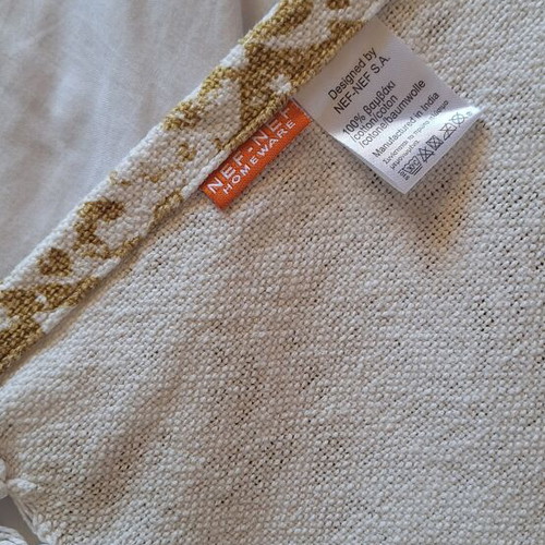 Nef-Nef Throw Blanket like new, 130×170cm, 100% cotton