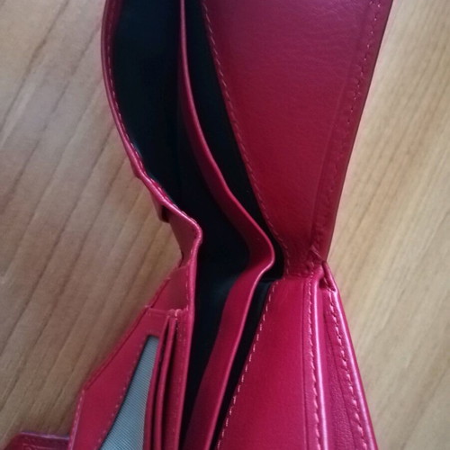 Leather wallet red new Spanish with unique design