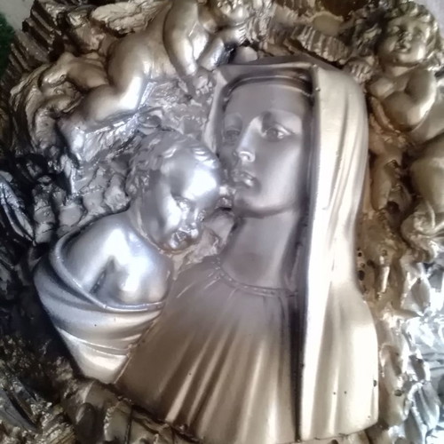 Gypsum decorative icon of Virgin Mary new