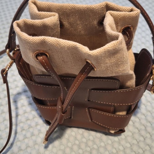 H&M Shoulder Bag new, beige and brown with inner pouch