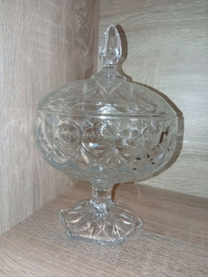 Glass biscuit jar fondantier new