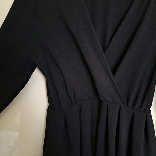 Wrap dress like new, black, size M