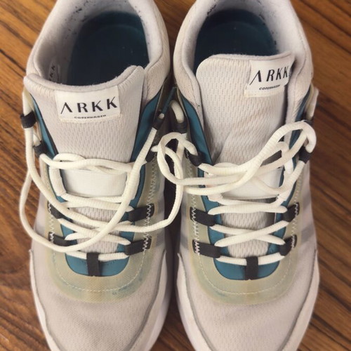 Arkk sneakers used, white, size 44, athletic