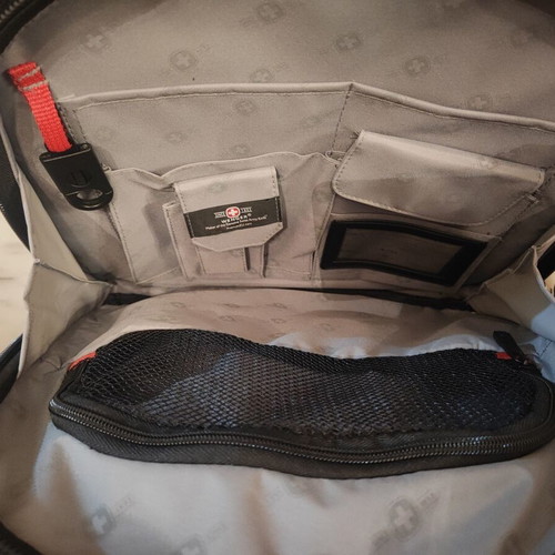Wenger backpack new, black and gray with laptop compartment