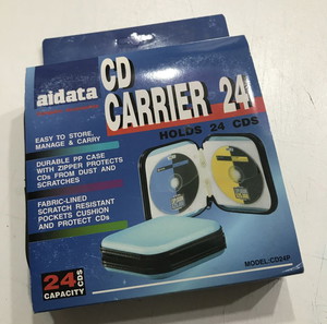 Aidata CD Carrier: σκληρή θήκη μεταφοράς 24 CD ή DVD