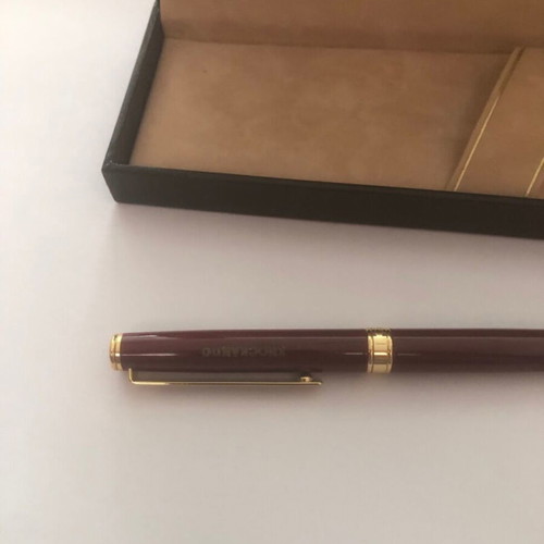 Colibri pen new burgundy with engraved Knockando
