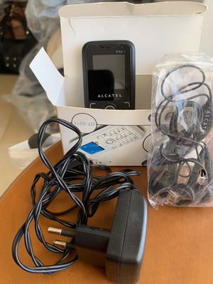 Alcatel One Touch S211 μεταχειρισμένο vintage τηλέφωνο με γνήσια αξεσουάρ