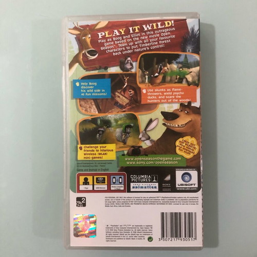 Open Season PSP like new, complete with cover and manual