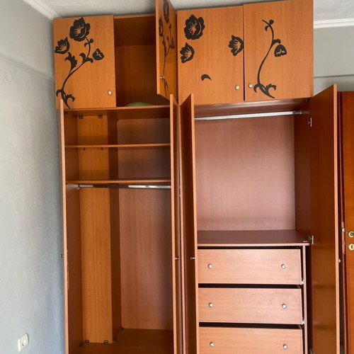 Large wooden wardrobe 2×2.80 m