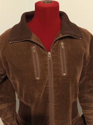 Pepone vintage velvet long jacket like new brown