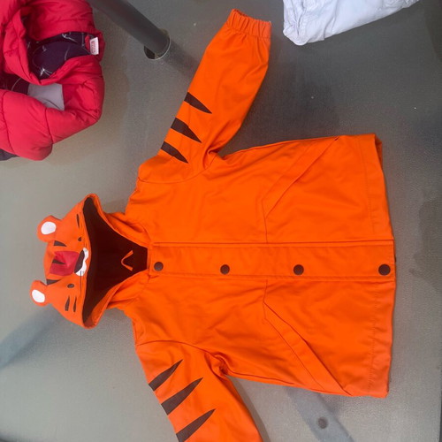 Raincoat tiger, Marvel Spider Man jacket and Zara shorts like new