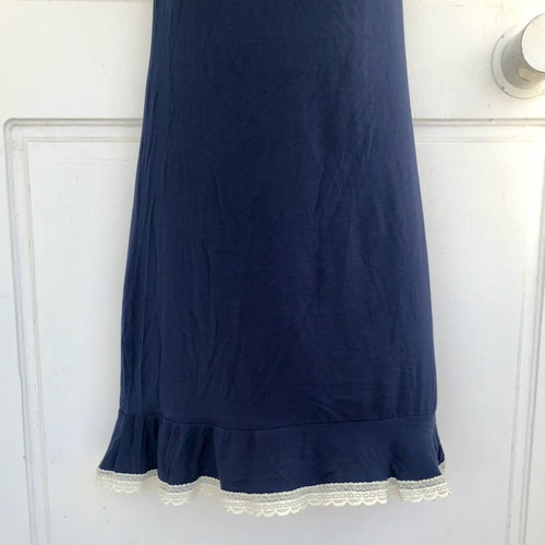Midi Nightgown OVS Blue with Lace Straps New