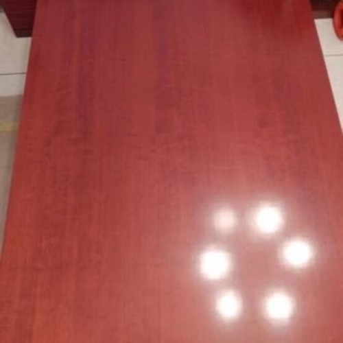Dining set with six chairs like new, cherry wood finish