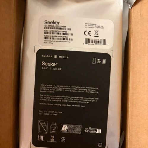 Solana Seeker Phon Android smartphone new, 128GB, black