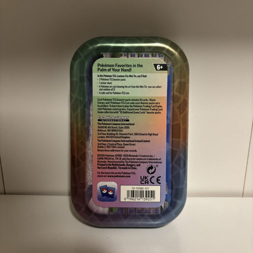 Pokemon cards empty tin