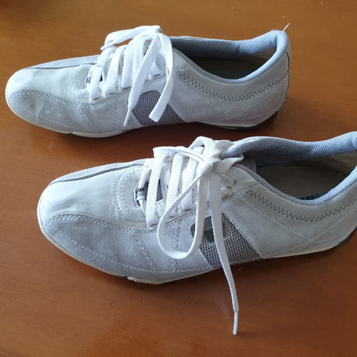 Caterpillar athletic shoes used, gray, size 42