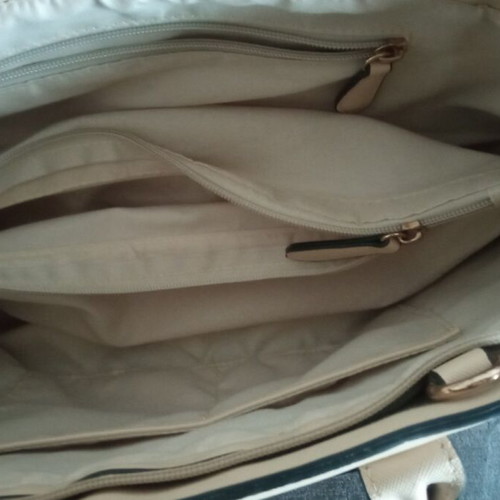 Women's shoulder bag like new, beige
