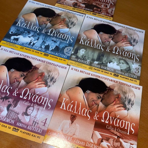 Callas & Onassis full set 5 DVD like new, romantic series