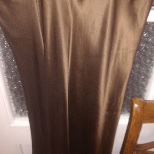 Sarah Lawrence dress size large satin brown new, formal wear