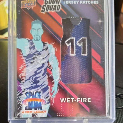 Upper Deck Space Jam Klay Thompson Wet-Fire Jersey Patch Card