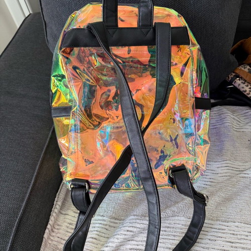 Iridescent backpack like new