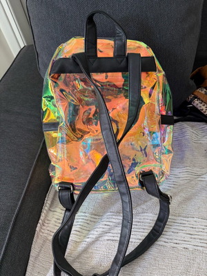 Iridescent backpack like new