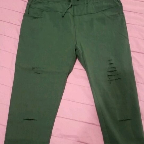 Shein pants green cypress like new, elastic XXL