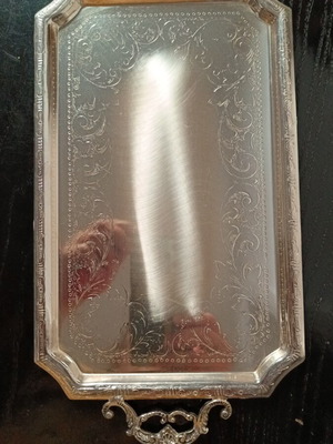 Vintage silver serving tray, Silver Planet