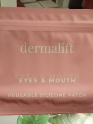 Dermalift pads for eyes and mouth used