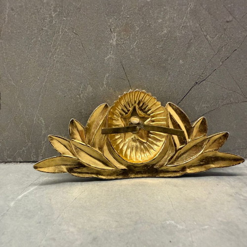 Soviet Naval Cap Badge used, USSR Red Star Sailor Hat Emblem