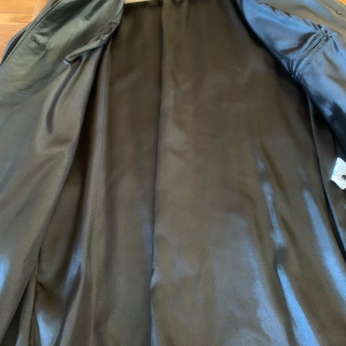 Leather coat like new, size L, black, from Constantinople