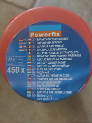 Screw tower with 4 sizes used