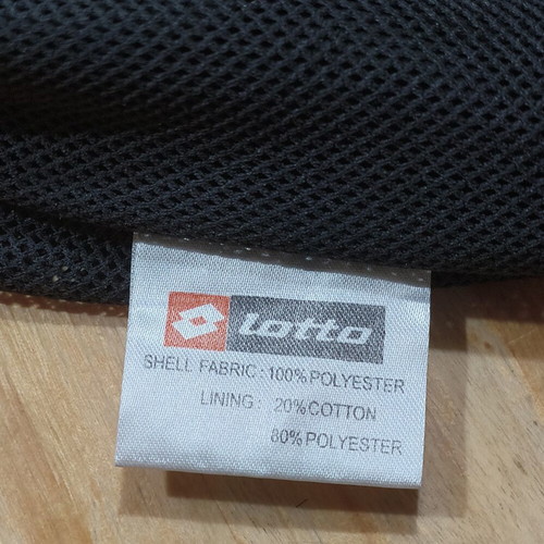 Lotto windbreaker jacket XL, black and grey, Italian sport design