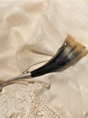 Collectible Russian horn wine cup used