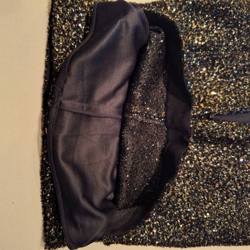 Zara shorts with sequins like new, black and gold