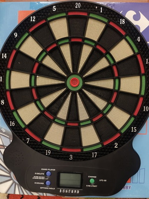 Echowell UFO-88 Electronic Dartboard Set like new with 6 darts and instructions
