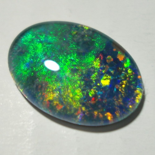 Australlian Opal Doublet 3.340 ct new, size 14x10 mm