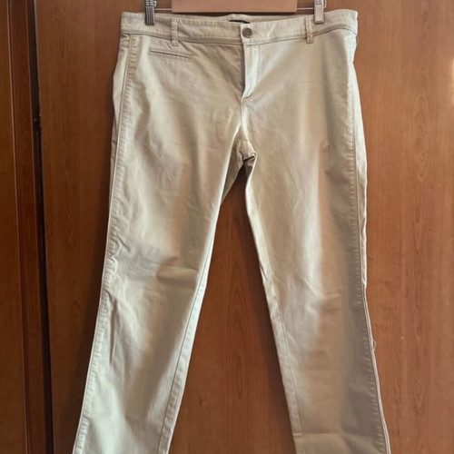 Massimo Dutti slim fit fabric pants beige like new size 42