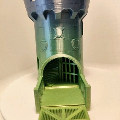 Dice tower new 3d printed for tabletop RPG DnD