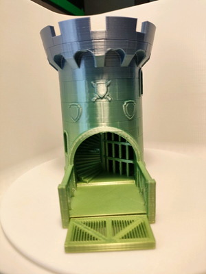 Dice tower new 3d printed for tabletop RPG DnD