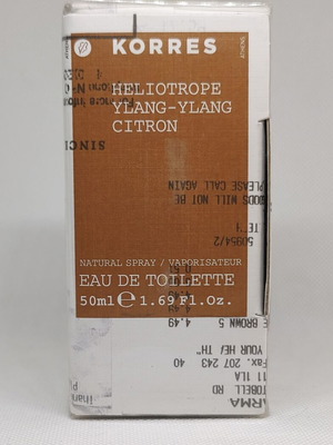 Korres Heliotrope Ylang-Ylang Citron Eau De Toilette 50ml new