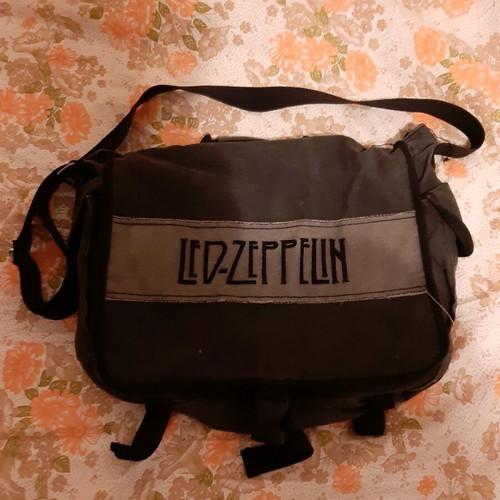 Led Zeppelin shoulder bag used, gray official