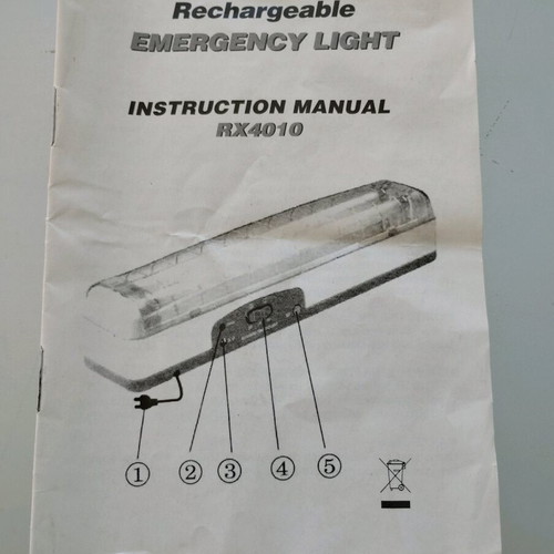 Rexer Emergency Light used, rechargeable 2x8W