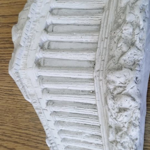 Marathon wall decoration used, white cement